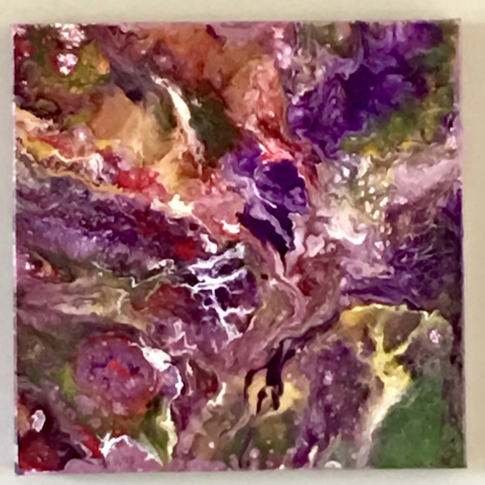 Original acrylic fluid painting. No.3 of 3